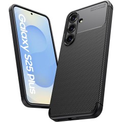 Husa Alc Mobile auto focus carbon compatibila cu Samsung Galaxy S25 Plus Husa Alc Mobile auto focus carbon compatibila cu Samsung Galaxy S25 Plus